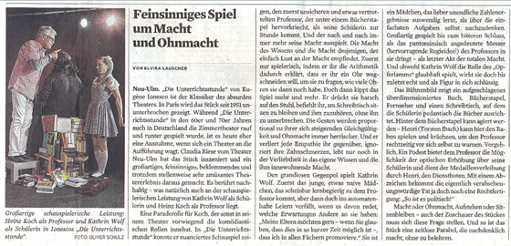 Die Unterrichtsstunde